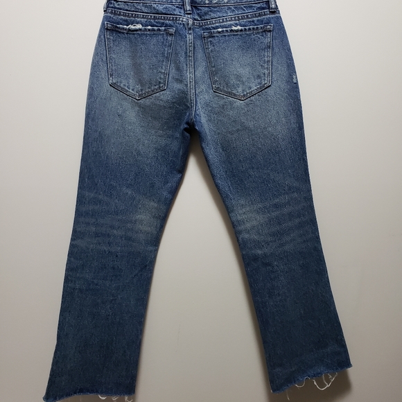 All Saints Raw Hemmed Distressed Cropped Women's Denim Jeans Size 26 NWOT - Picture 4 of 9